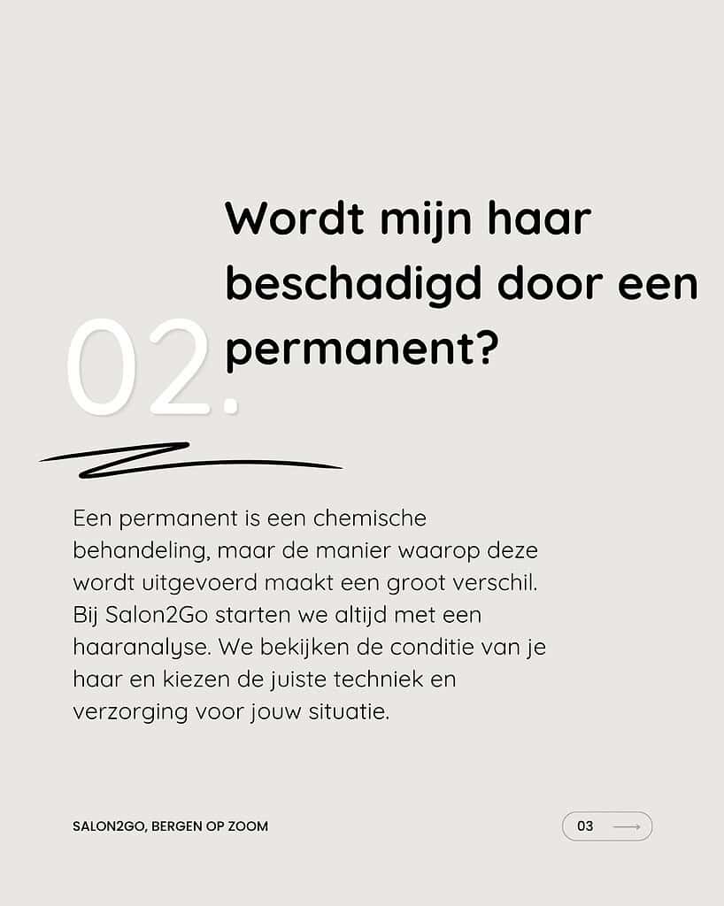 Haaranalyse en verzorgingsadvies bij Salon 2 Go in Bergen op Zoom.