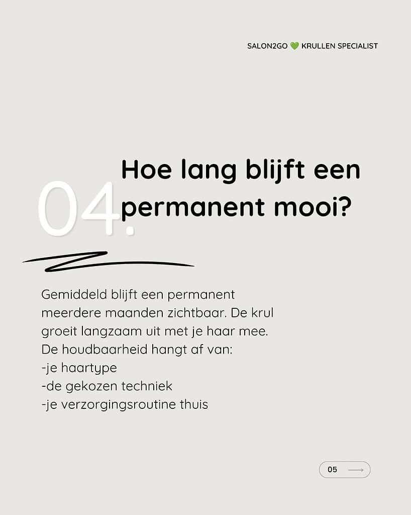 Informatieve afbeelding over permanente haarkleuring en verzorging.