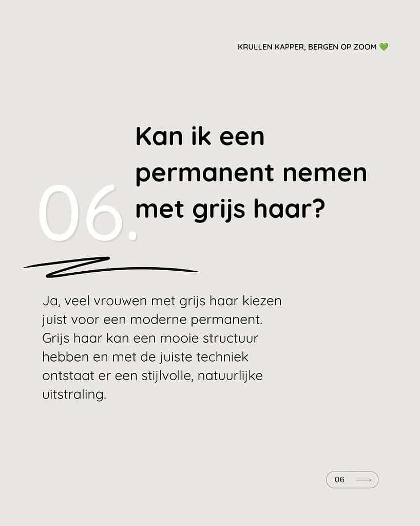 Permanente behandeling voor grijs haar bij Salon 2 Go in Bergen op Zoom.